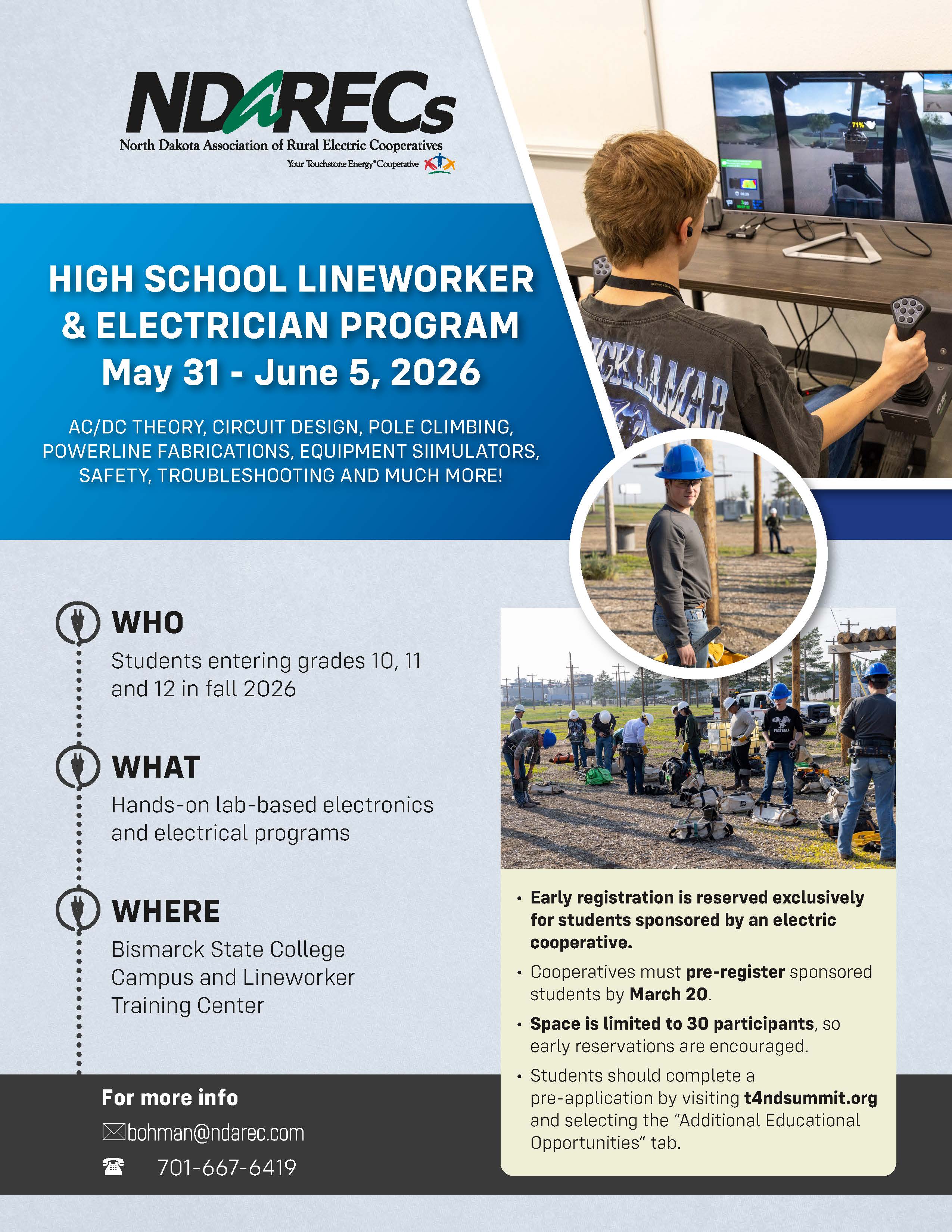 HS Lineworker/Electrican Camp 2026