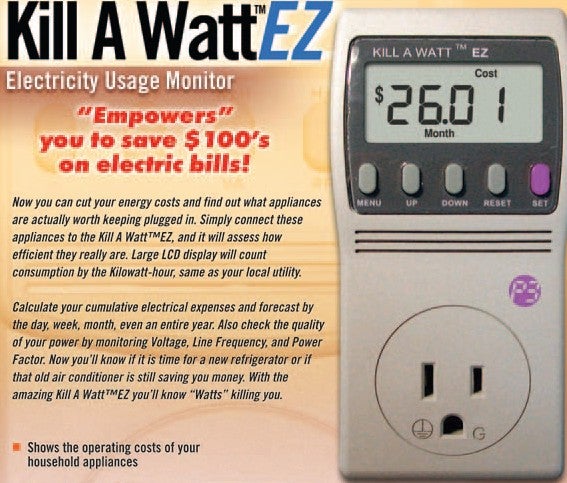 Refrigerator on sale outlet wattage